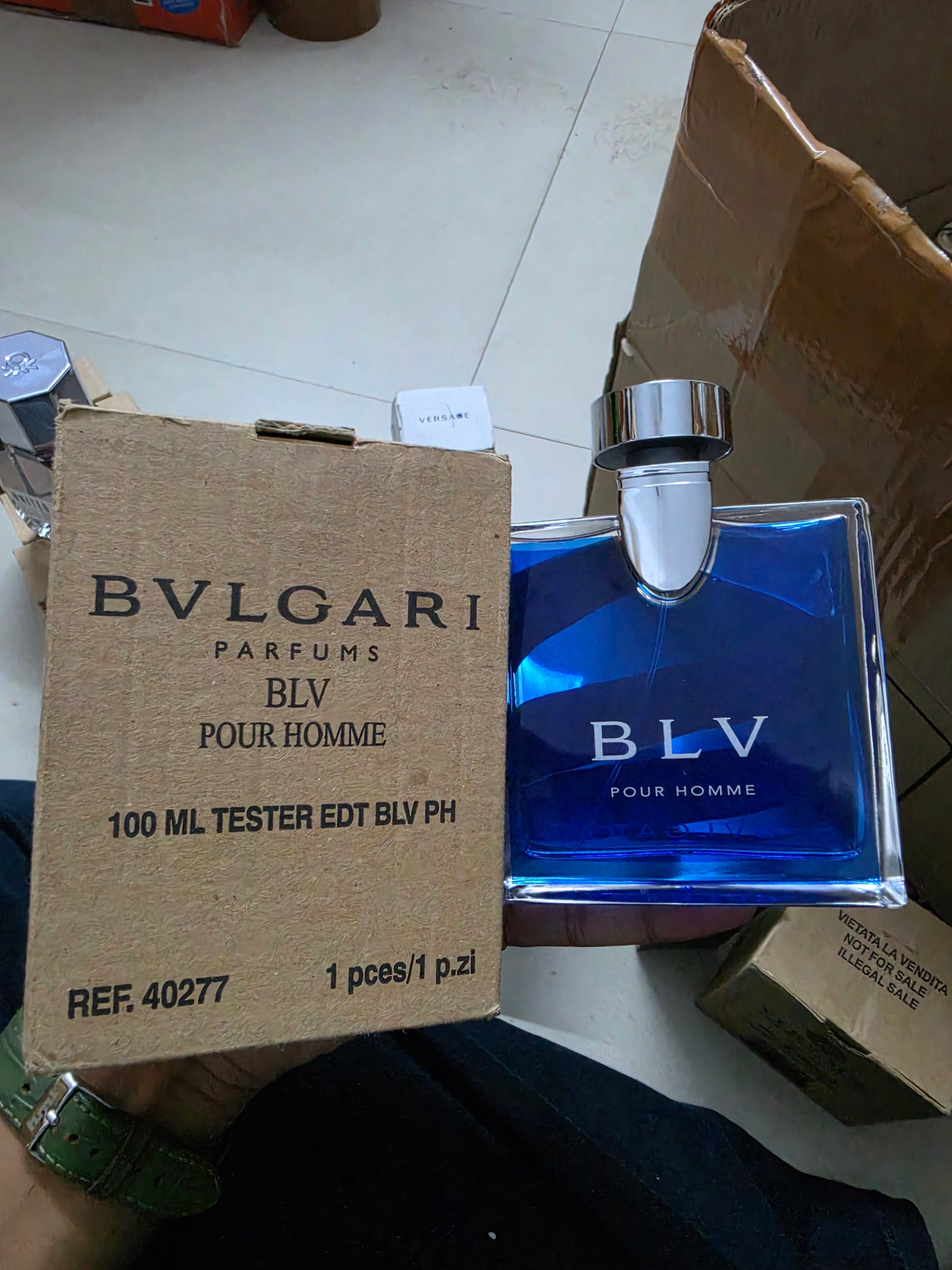 Tester Bvlgari BLV pour homme 100ml Edt