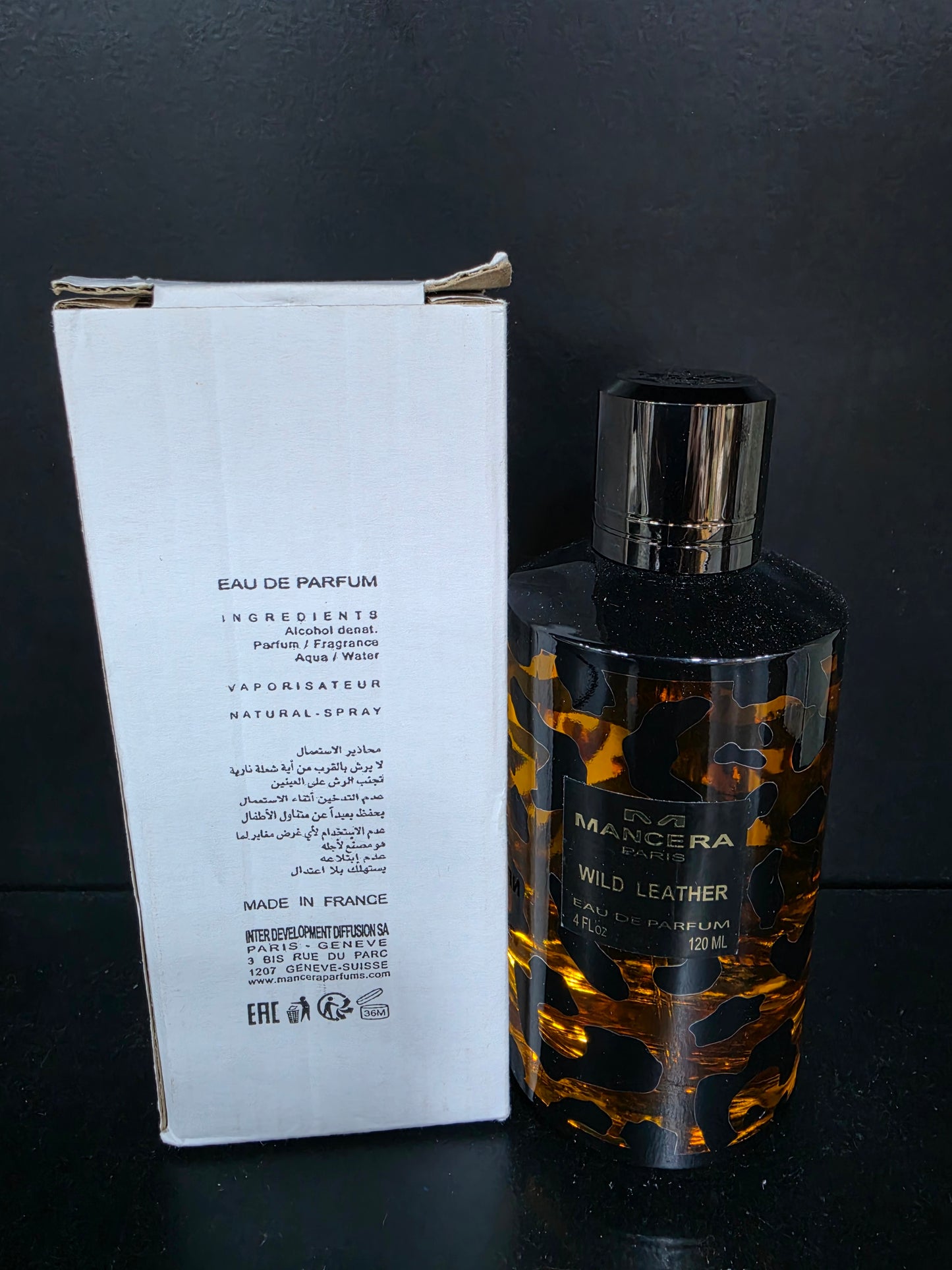 Tester Mancera Wild Leather 120ml EDP