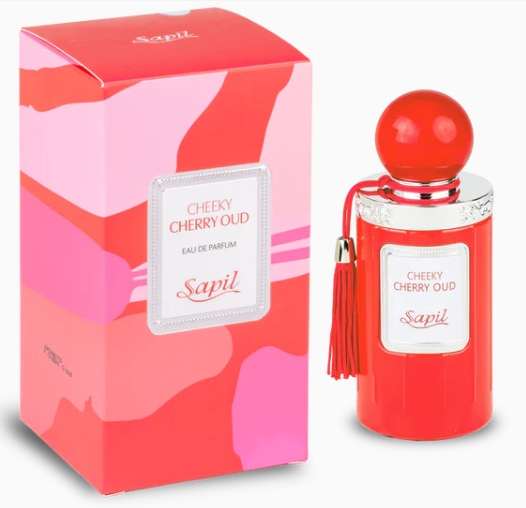 Sapil Cheeky Cherry Oud EDP perfume bottle and box