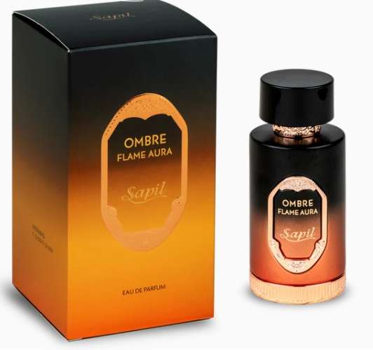 Sapil Ombre Flame Aura EDP perfume bottle and box