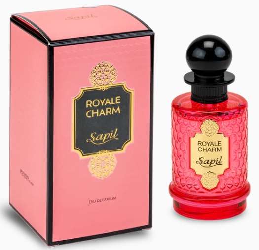 Sapil Royale Charm EDP perfume bottle and box