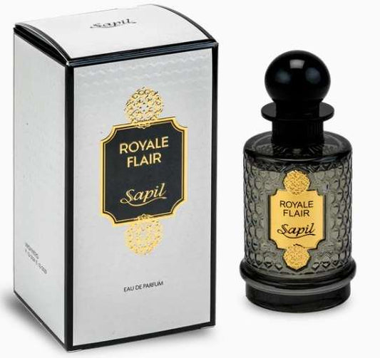 Sapil Royale Flair EDP perfume bottle and box