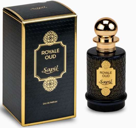 Sapil Royale Oud EDP perfume bottle and box