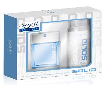 Sapil Solid Gift Set with EDT perfume and deodorant