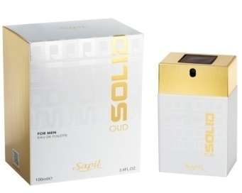 Sapil Solid Oud EDT perfume bottle and box