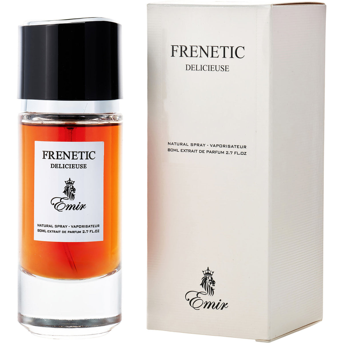 Paris Corner Emir Frenetic Delicieuse Extrait de Parfum original 80ml perfume bottle