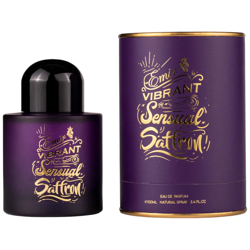 Paris Corner Emir Vibrant Sensual Saffron Eau de Parfum original 100ml perfume bottle