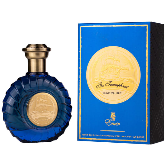 Paris Corner Emir The Triumphant Sapphire Eau de Parfum original 100ml perfume bottle