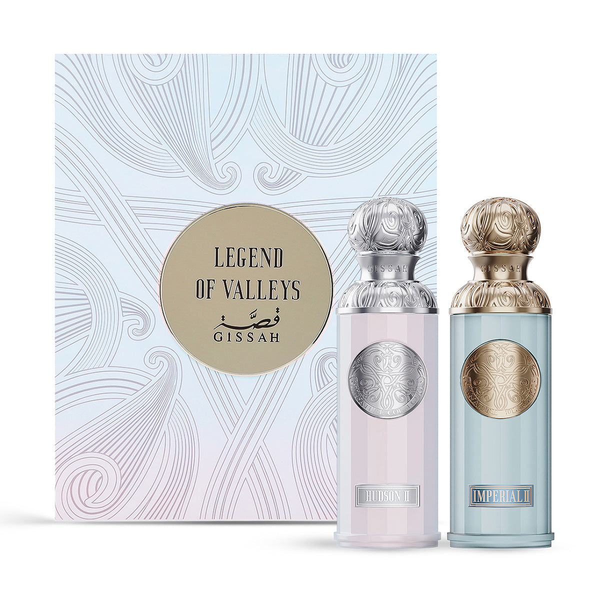 Gissah Legend of Valleys gift set Hudson II and Imperial II each 90ml