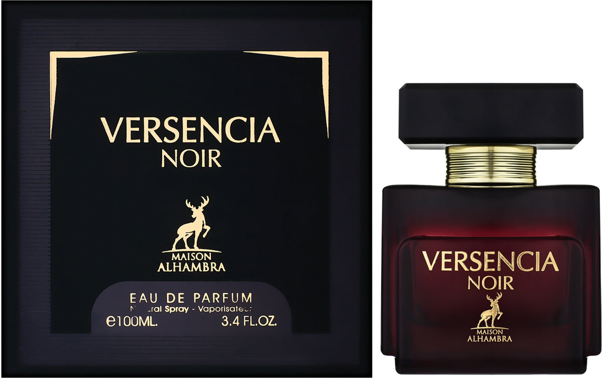 Maison Alhambra Versencia Noir EDP bottle and box